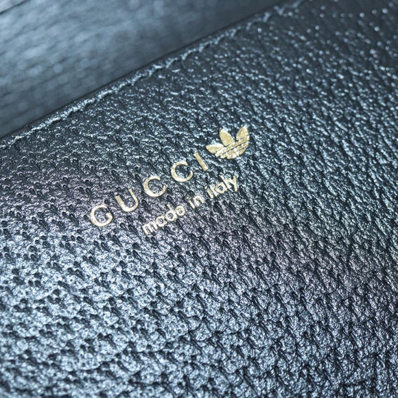 GUCCI GG Supreme Adidas Collaboration Chain Shoulder Wallet 621892 Auth 88144SAM