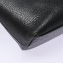 GUCCI Hand Bag Leather Black Gold 000 2058 0558 0 Auth 88166-9