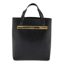 GUCCI Hand Bag Leather Black Gold 000 2058 0558 0 Auth 88166-2