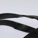 GUCCI Hand Bag Leather Black Gold 000 2058 0558 0 Auth 88166-7