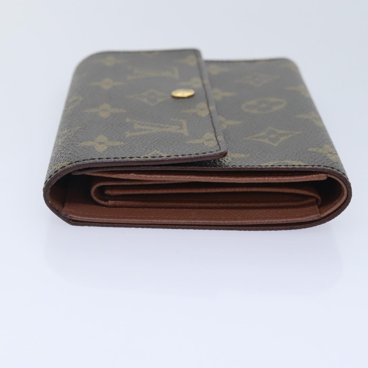 LOUIS VUITTON Monogram Porte Tresor Etui Papie Wallet M61202 LV Auth 88197