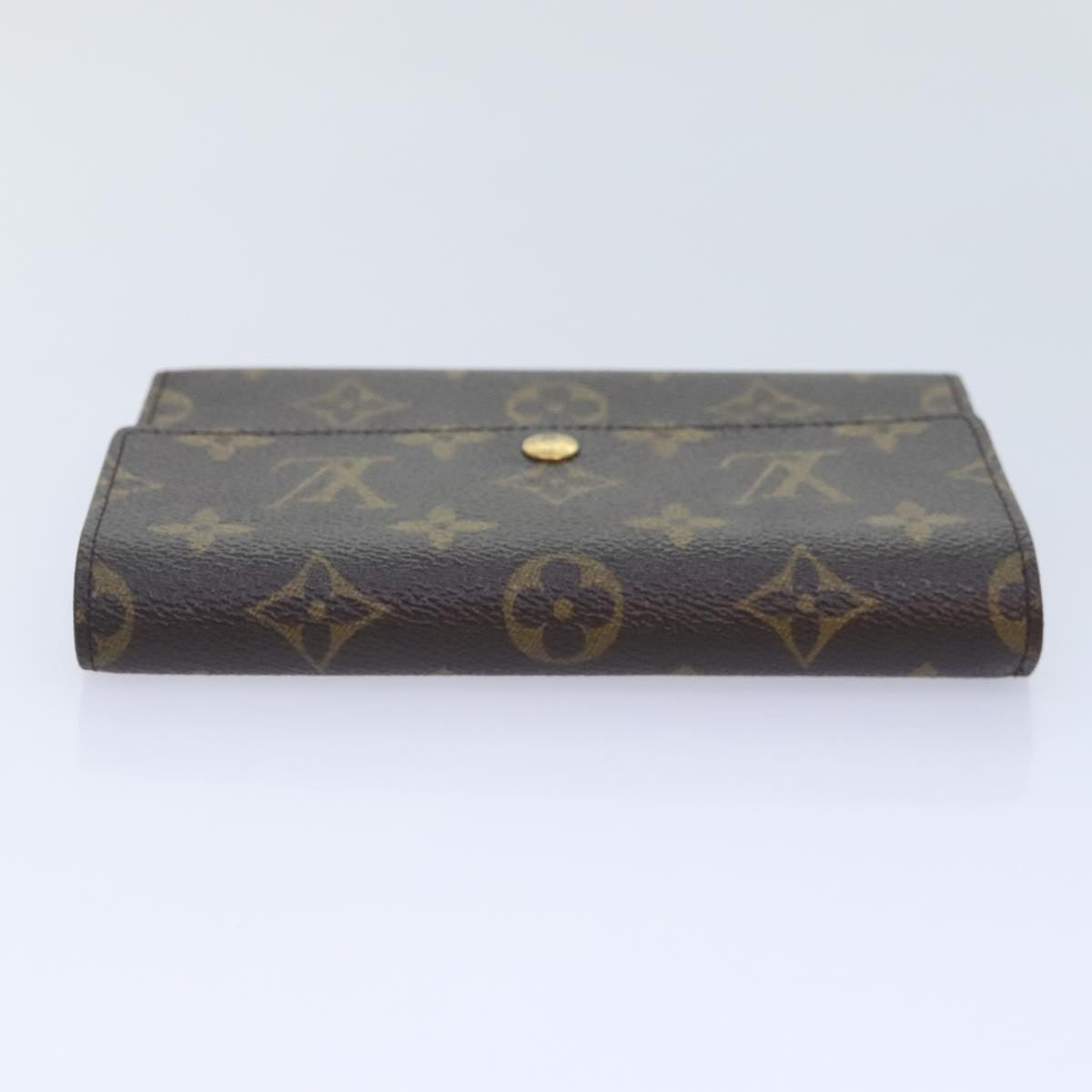 LOUIS VUITTON Monogram Porte Tresor Etui Papie Wallet M61202 LV Auth 88197