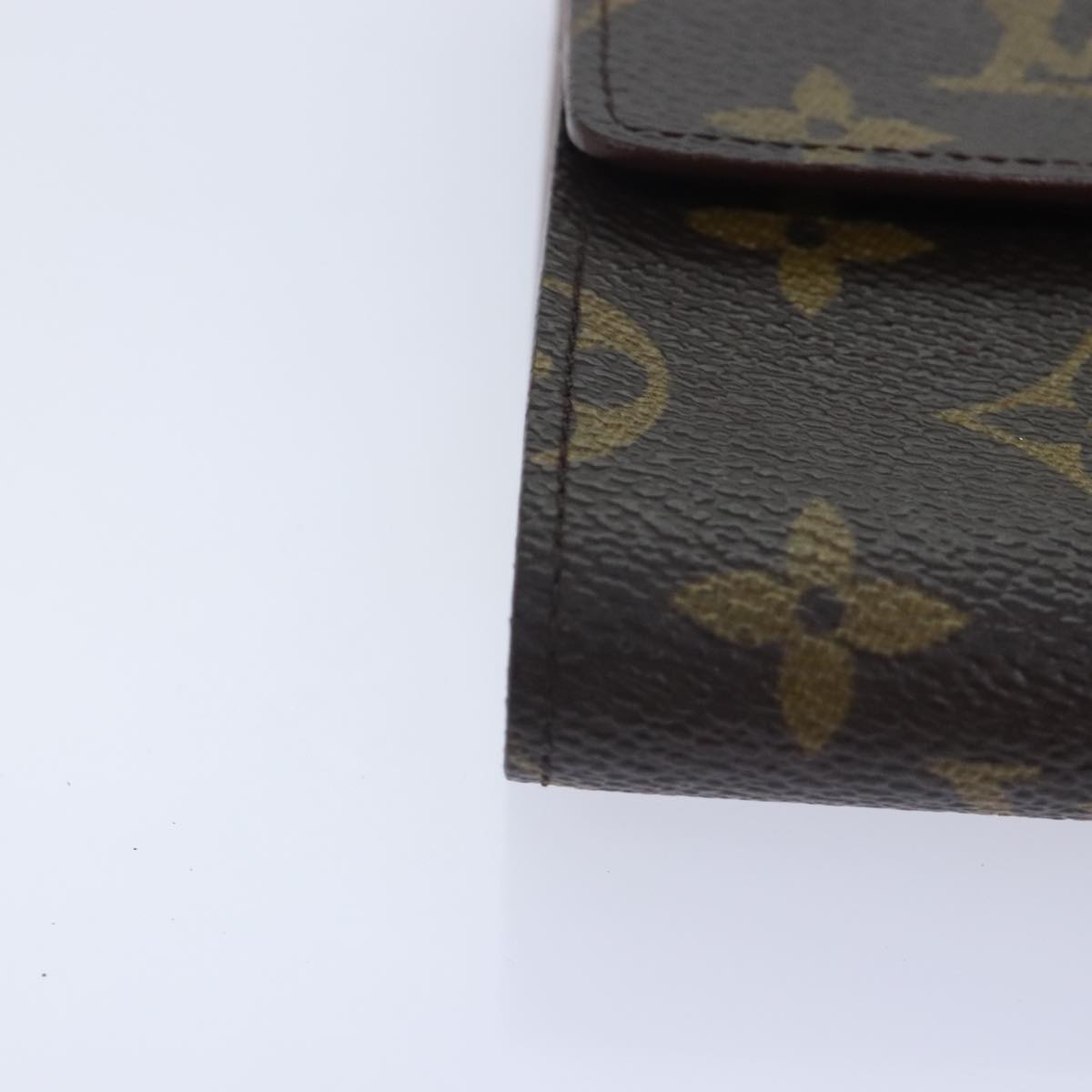 LOUIS VUITTON Monogram Porte Tresor Etui Papie Wallet M61202 LV Auth 88197