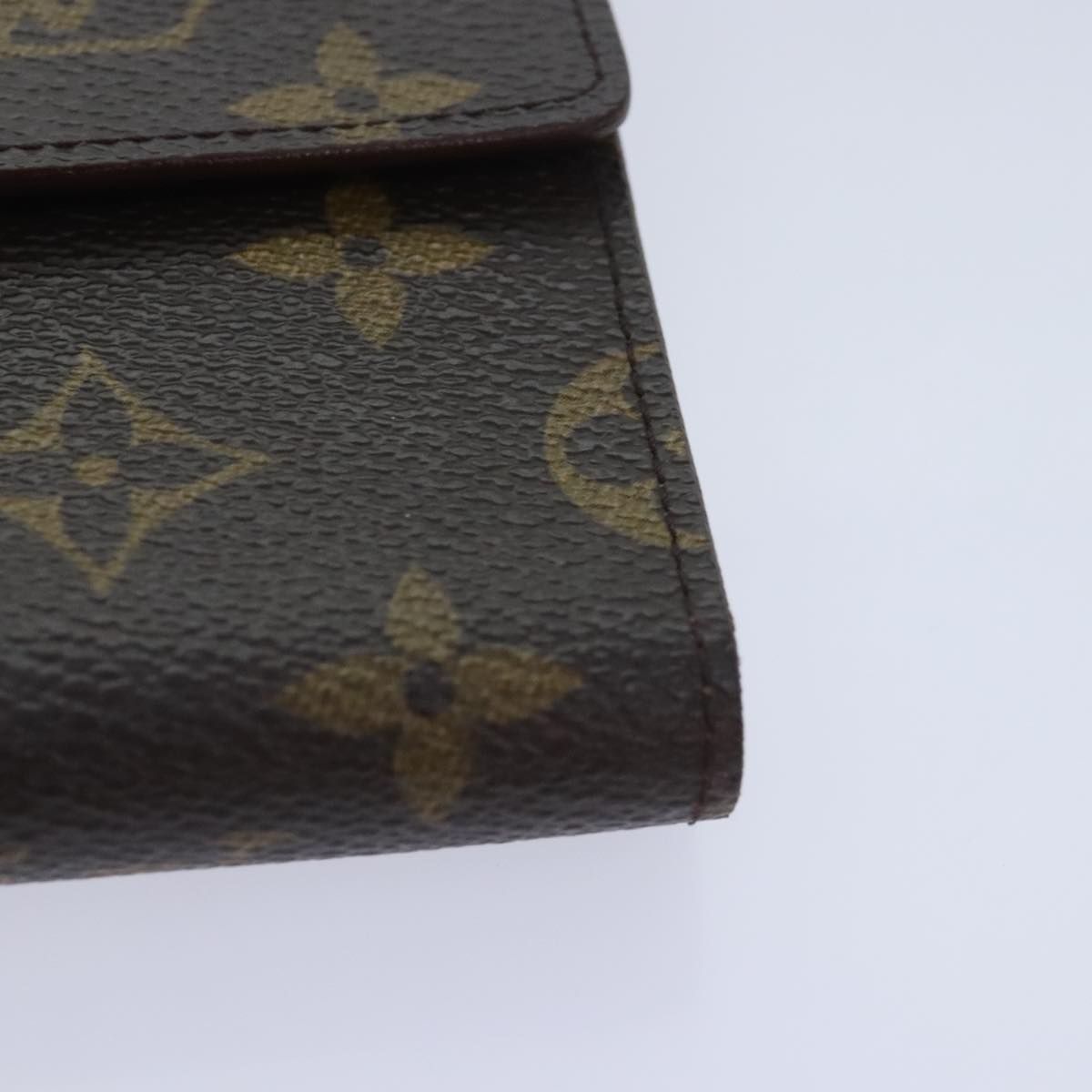 LOUIS VUITTON Monogram Porte Tresor Etui Papie Wallet M61202 LV Auth 88197