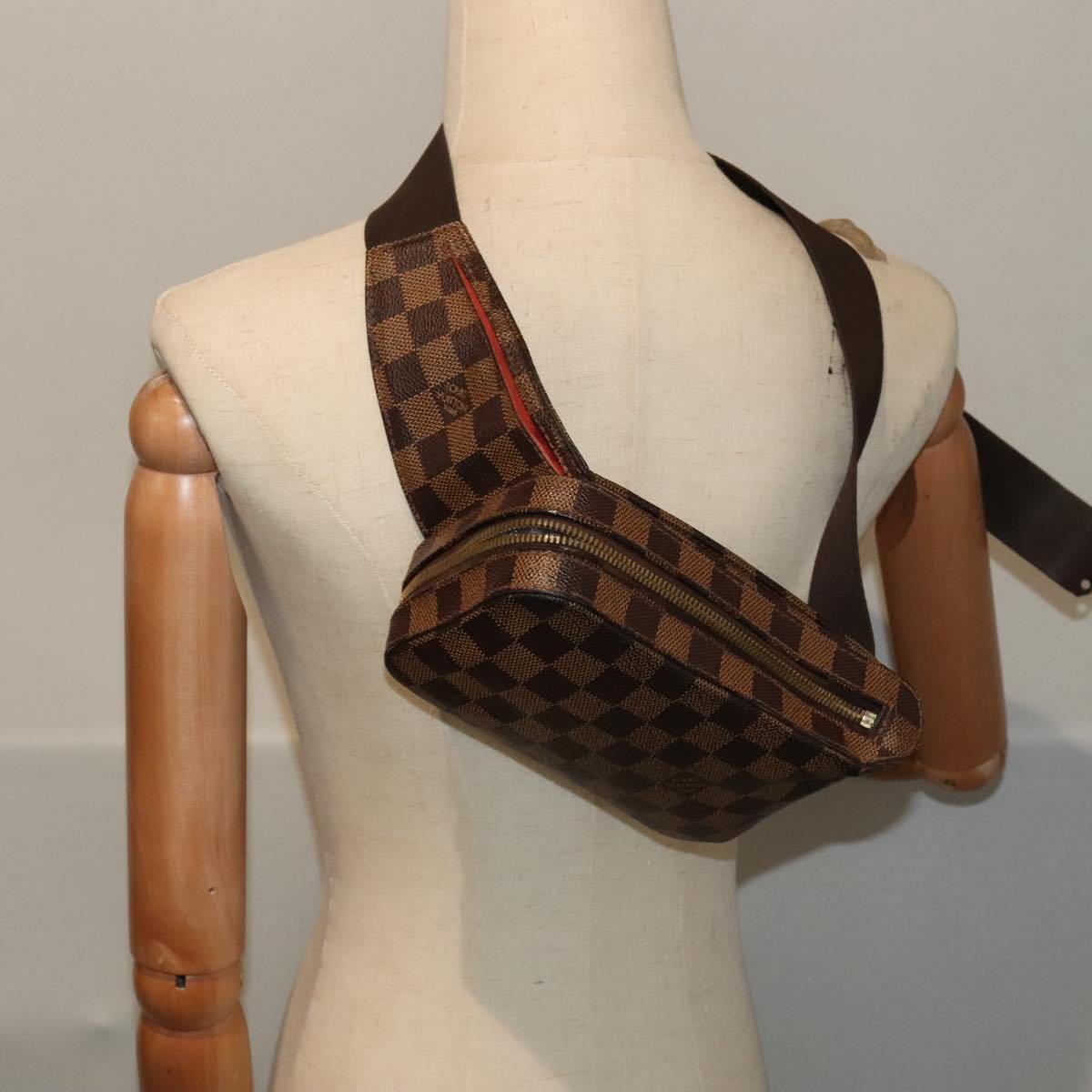 LOUIS VUITTON Damier Ebene Geronimos Shoulder Bag N51994 LV Auth 88201