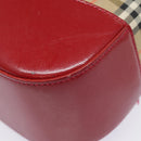 Burberrys Nova Check Tote Bag Canvas Leather Beige Gold Auth 88205-11