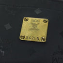 MCM Vicetos Logogram Tote Bag PVC Black Auth 88208-12