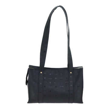 MCM Vicetos Logogram Tote Bag PVC Black Auth 88208 - 0