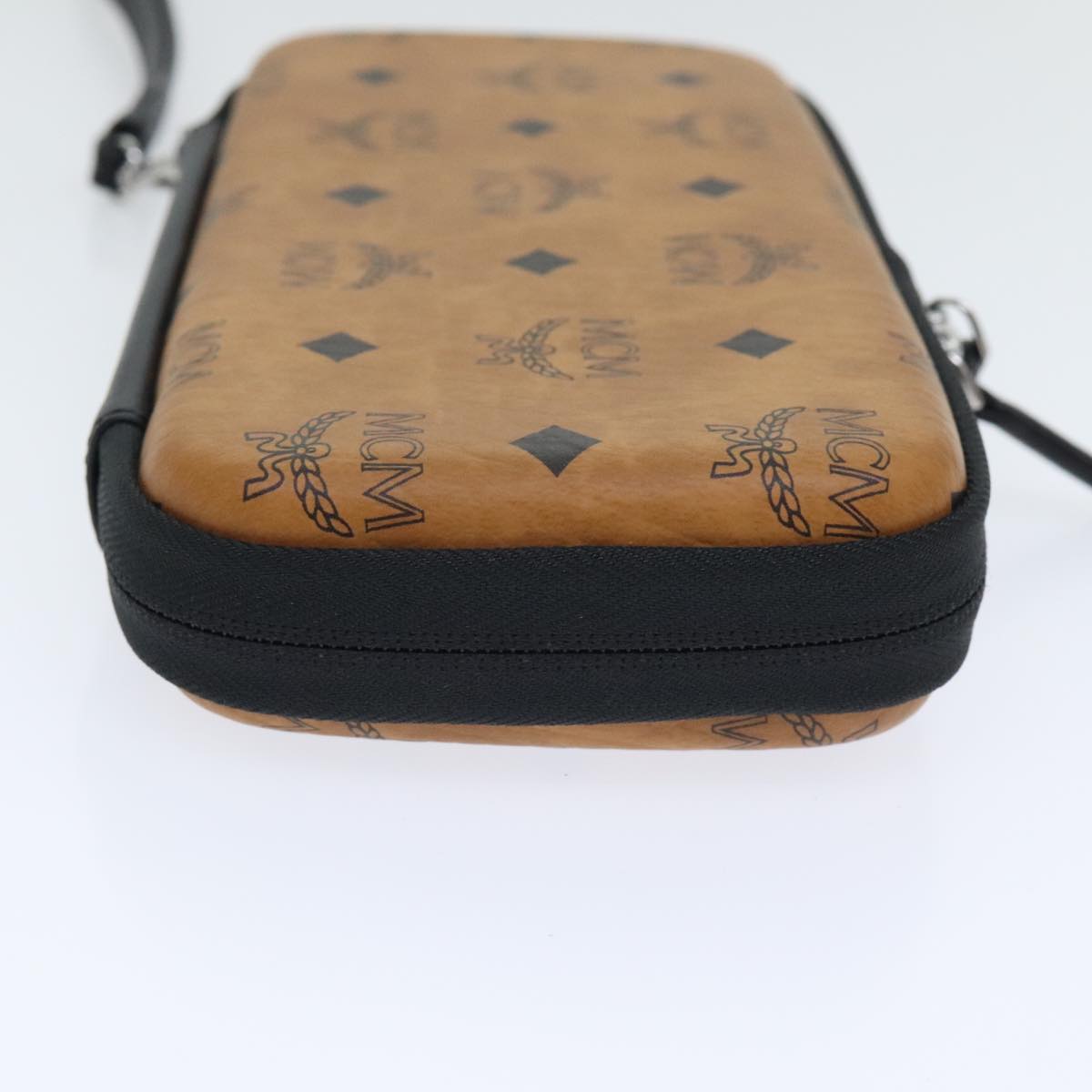 MCM Vicetos Logogram Gaming Pouch PVC Brown Auth 88212