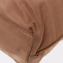 PRADA Hand Bag Nylon Beige Silver Auth 88223-15