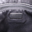 PRADA Hand Bag Nylon Beige Silver Auth 88223-18