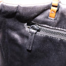 PRADA Hand Bag Nylon Beige Silver Auth 88223-21