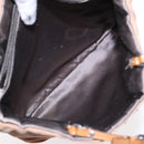 PRADA Hand Bag Nylon Beige Silver Auth 88223-24