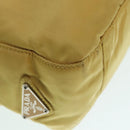 PRADA Hand Bag Nylon Yellow Silver Auth 88229-9