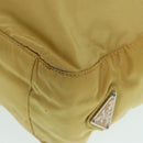 PRADA Hand Bag Nylon Yellow Silver Auth 88229-16