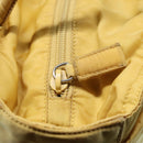 PRADA Hand Bag Nylon Yellow Silver Auth 88229-10