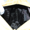 PRADA Hand Bag Nylon Yellow Silver Auth 88229-20