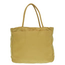 PRADA Hand Bag Nylon Yellow Silver Auth 88229-13