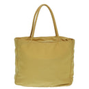 PRADA Hand Bag Nylon Yellow Silver Auth 88229-2