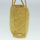 PRADA Hand Bag Nylon Yellow Silver Auth 88229-4
