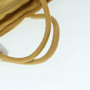 PRADA Hand Bag Nylon Yellow Silver Auth 88229-7