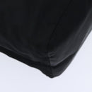 PRADA Tote Bag Nylon Black Silver Auth 88230-12