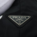 PRADA Tote Bag Nylon Black Silver Auth 88230-23
