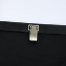 PRADA Tote Bag Nylon Black Silver Auth 88230-13