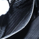 PRADA Tote Bag Nylon Black Silver Auth 88230-19