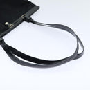 PRADA Tote Bag Nylon Black Silver Auth 88230-6