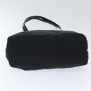 PRADA Tote Bag Nylon Black Silver Auth 88230-8