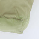 PRADA Tote Bag Nylon Beige Silver Auth 88232-15