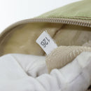 PRADA Tote Bag Nylon Beige Silver Auth 88232-11