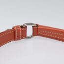 PRADA Shoulder Bag Nylon Orange Silver Auth 88236-8