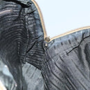 PRADA Hand Bag Nylon Beige Silver Auth 88237-21