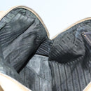 PRADA Hand Bag Nylon Beige Silver Auth 88237-22