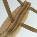 PRADA Hand Bag Nylon Beige Silver Auth 88237-7