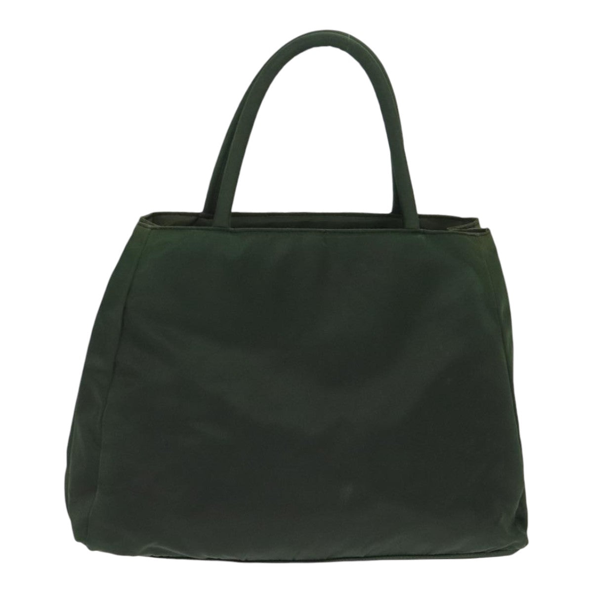 PRADA Hand Bag Nylon Green Silver Auth 88239 - 0