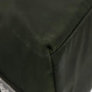 PRADA Hand Bag Nylon Green Clear Silver Auth 88240-15