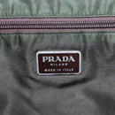 PRADA Hand Bag Nylon Green Clear Silver Auth 88240-19