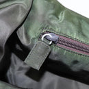 PRADA Hand Bag Nylon Green Clear Silver Auth 88240-22
