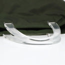 PRADA Hand Bag Nylon Green Clear Silver Auth 88240-7