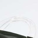 PRADA Hand Bag Nylon Green Clear Silver Auth 88240-14