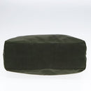 PRADA Hand Bag Nylon Green Clear Silver Auth 88240-5