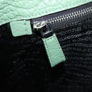 PRADA Shoulder Bag Leather Green Auth 88242SV-22