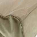 PRADA Hand Bag Nylon Beige Auth 88246-15