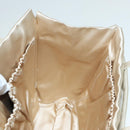 PRADA Hand Bag Nylon Beige Auth 88246-19