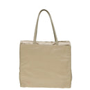 PRADA Hand Bag Nylon Beige Auth 88246-13
