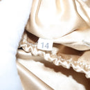 PRADA Hand Bag Nylon Beige Auth 88246-12