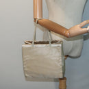 PRADA Hand Bag Nylon Beige Auth 88246-24
